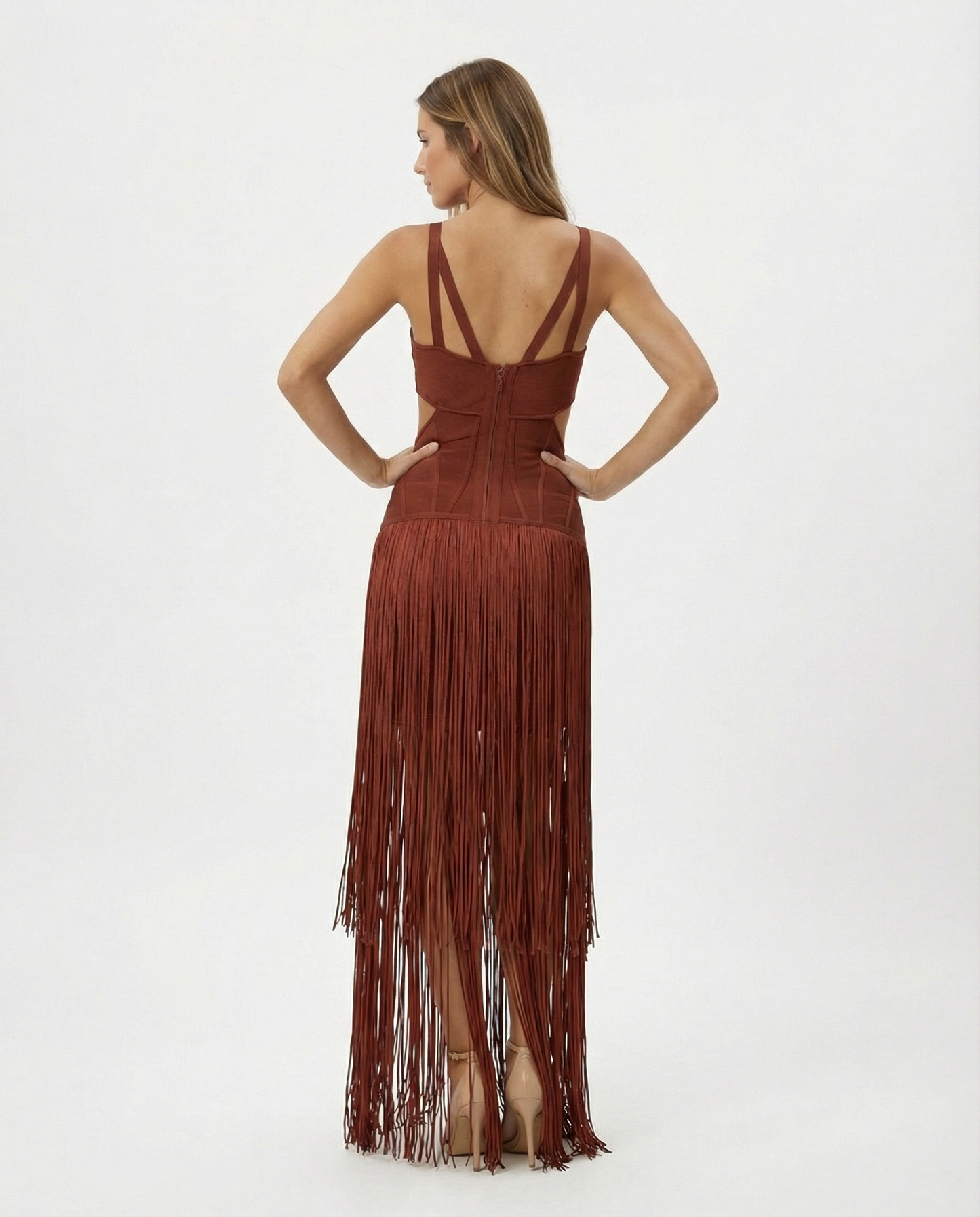Hervé Léger - Vestido Maxi Eclipse