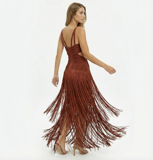 Hervé Léger - Vestido Maxi Eclipse pre-loved