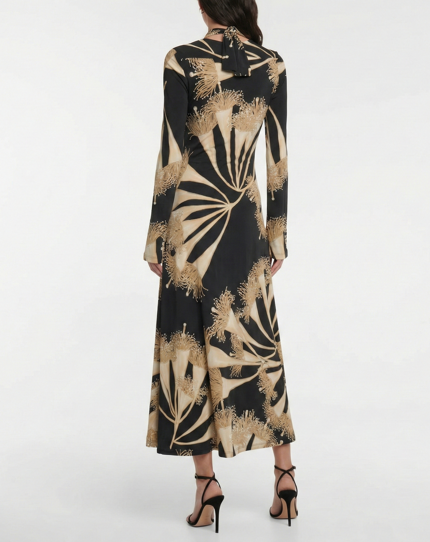 Johanna Ortiz- Vestido midi Ecru