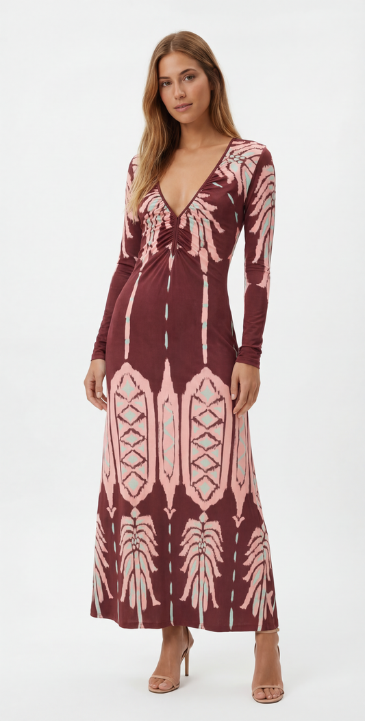 Johanna Ortiz - Vestido Midi Bordax