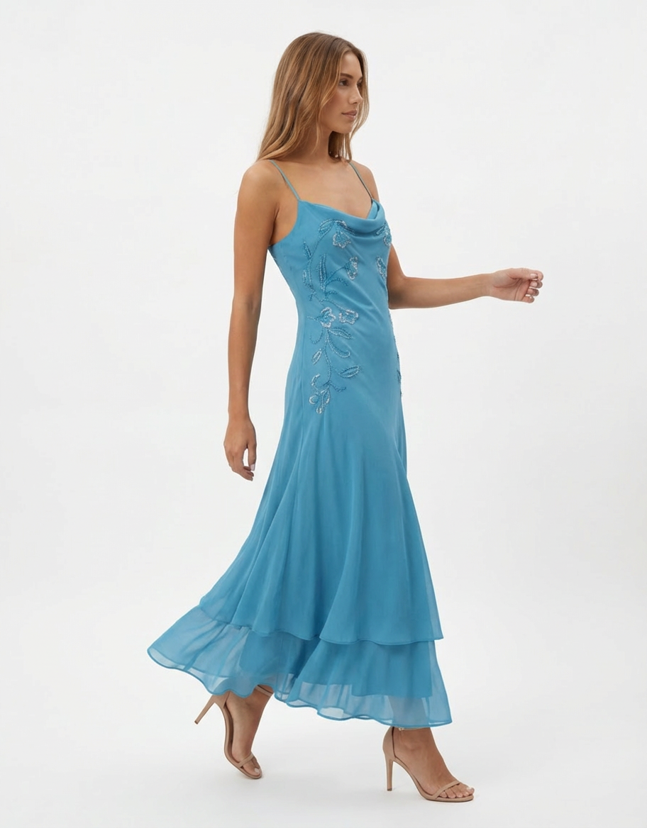 Velvet Vintage - Vestido Midi Gilded