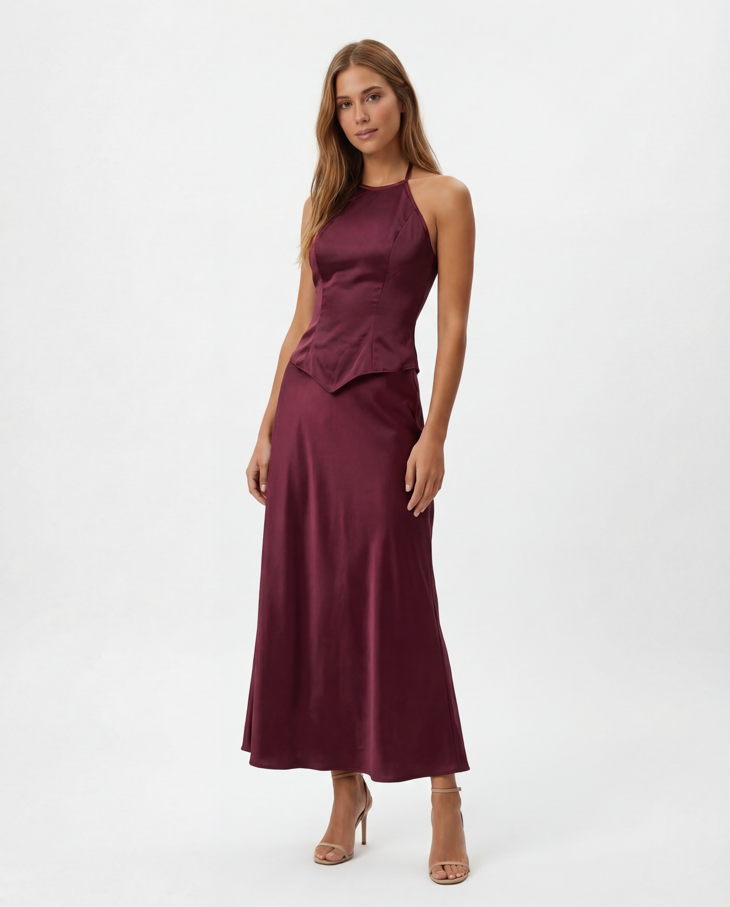 Belulila Vintage - Vestido Maxi Magenta