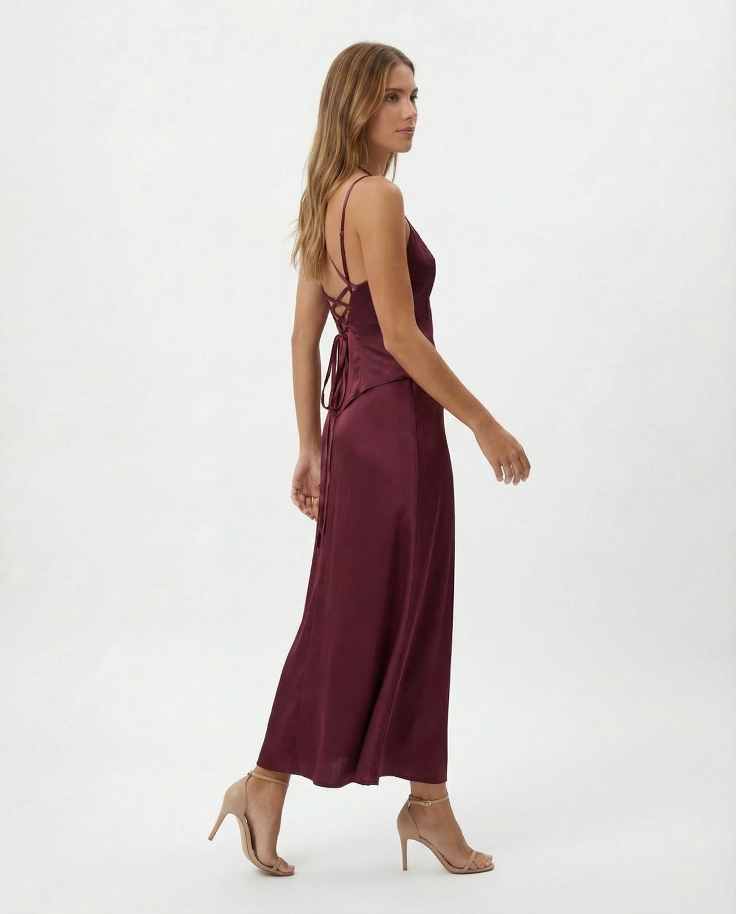Belulila Vintage - Vestido Maxi Magenta