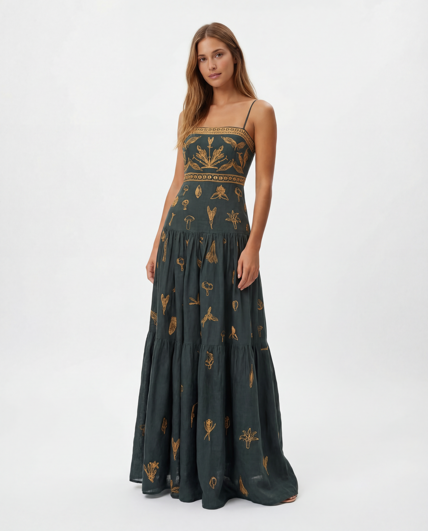 Agua by Agua Bendita - Vestido Maxi Rainforest Pre-Loved