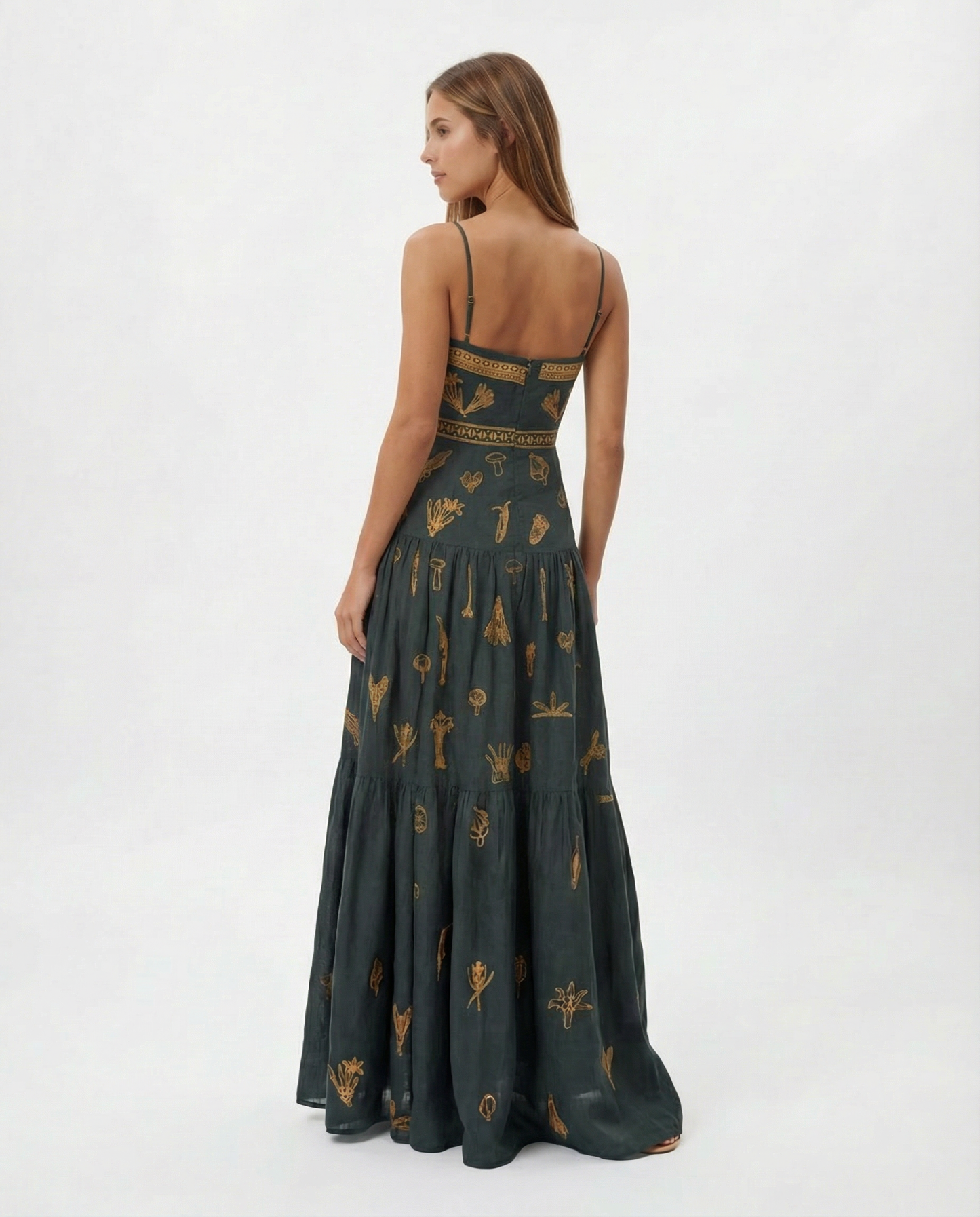 Agua by Agua Bendita - Vestido Maxi Rainforest Pre-Loved
