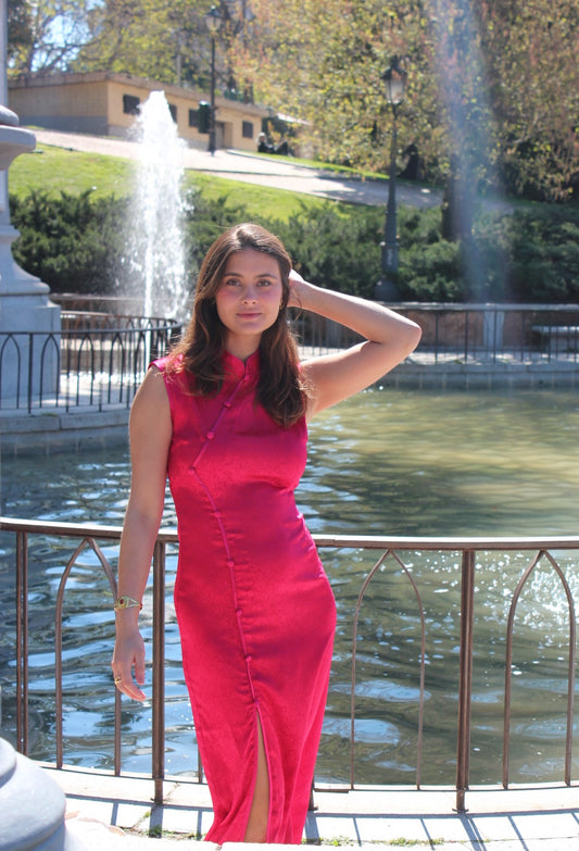 Canala Collection - Vestido Maxi Sakura Raspberry