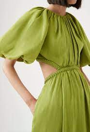 Aje- Vestido Midi Lime Pre-loved