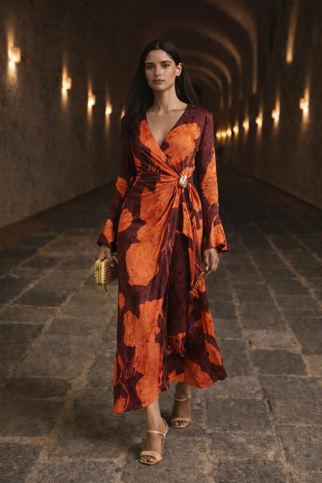 Johanna Ortiz- Vestido midi Sanctum