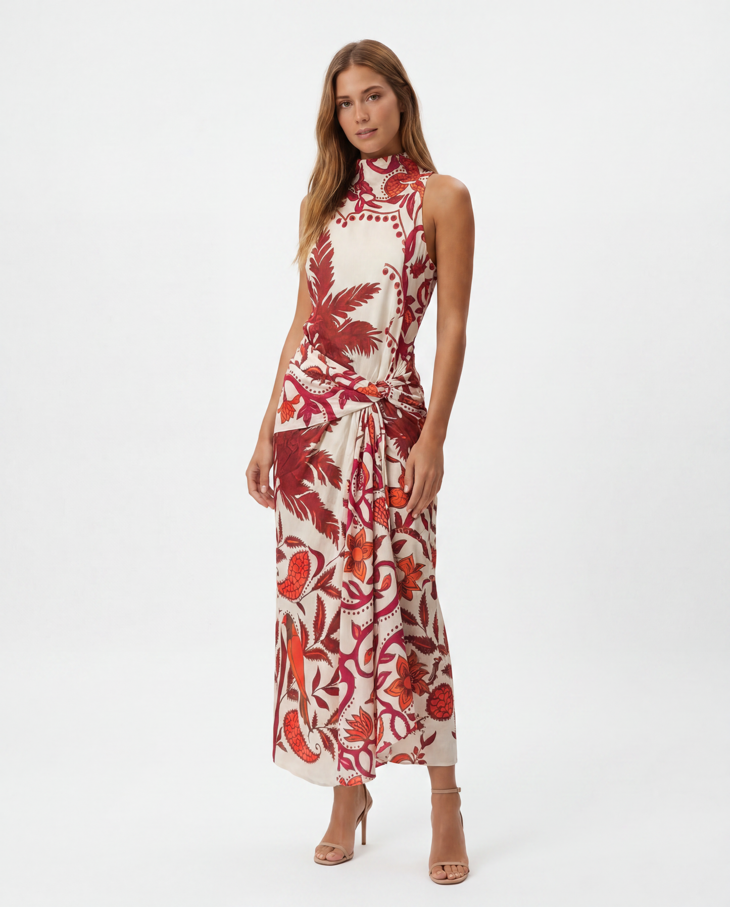 Johanna Ortiz- Vestido midi Peche