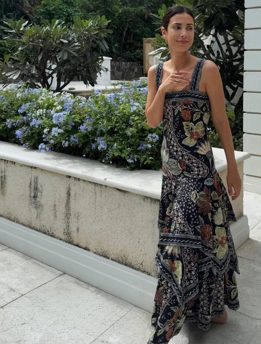 Philippa 1970  - Vestido Midi Bohemia