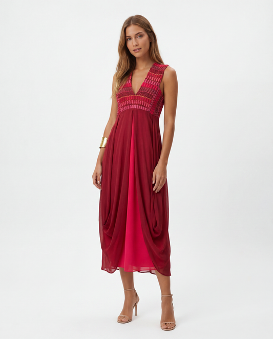 Baudesson - vestido Midi Redeo
