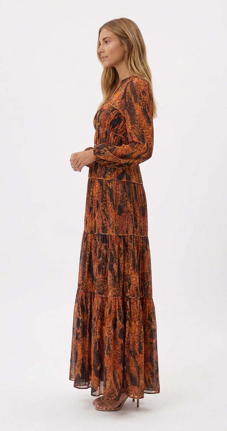 Farm Rio- Vestido Maxi Giraff pre-loved