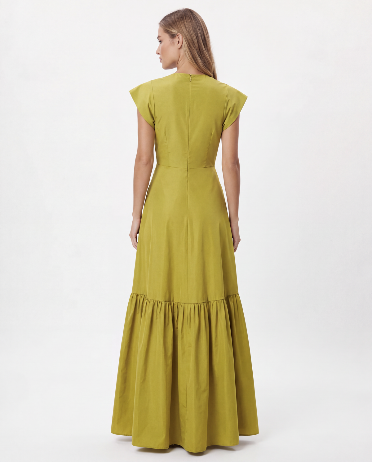 Colour Nude-Vestido Maxi Soleil
