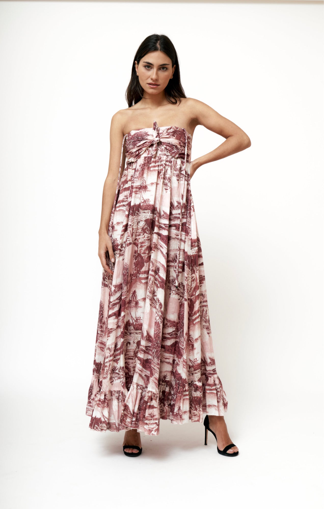 Zimmermann - Vestido Maxi Niza - Lend the Label 