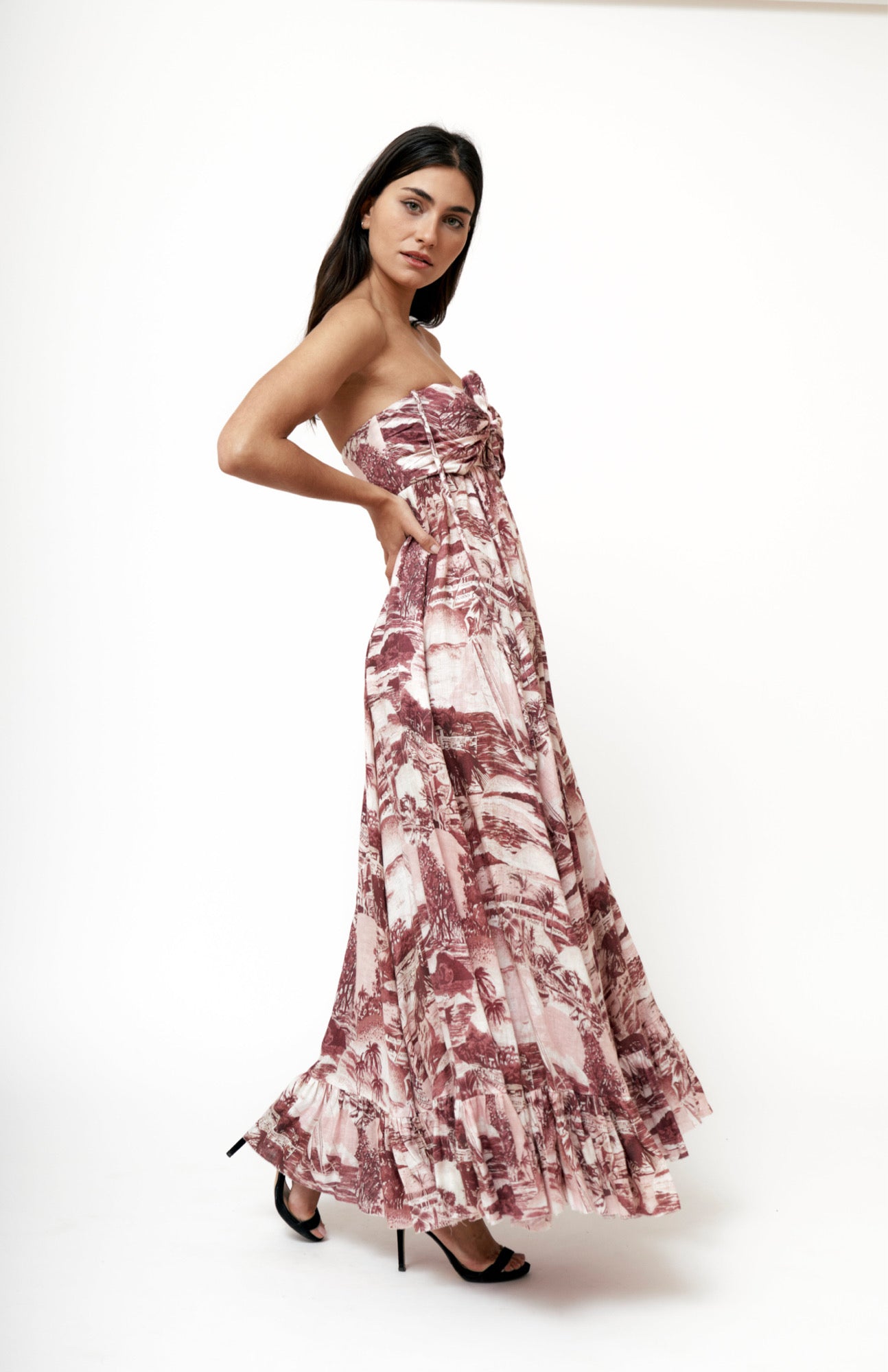 Zimmermann - Vestido Maxi Niza - Lend the Label 