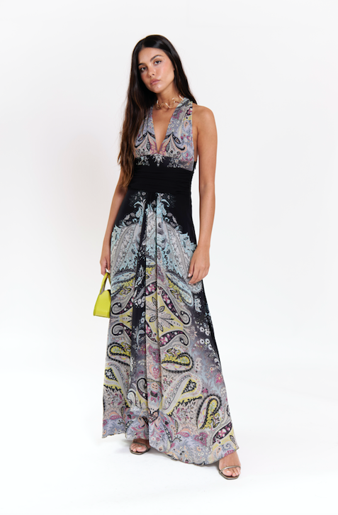 vestido de alquiler y vestido de invitada etro